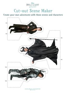 Free Printable: Maleficent Cut-Outs