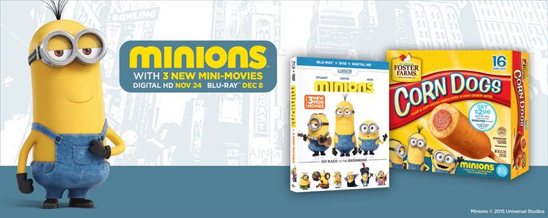 Enter to Win Minions on Blu-Ray From Foster Farms!
