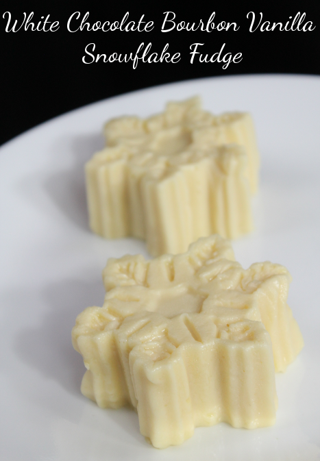 White Chocolate Bourbon Vanilla Snowflake Fudge – Easy Holiday Recipe