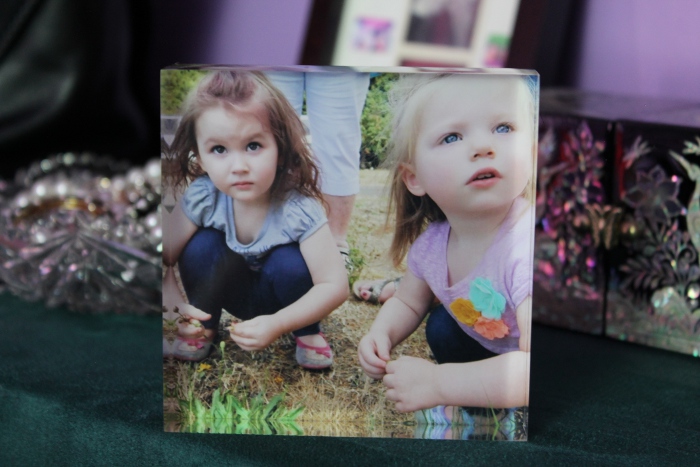 Acrylic Photo Block on display