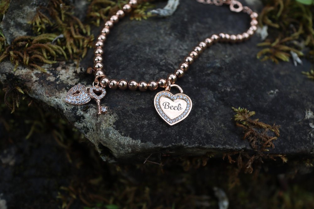 Custom heart bracelet