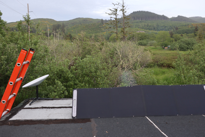 Setting up the Geneverse Solar Panels on the roof