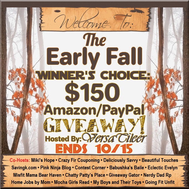 $150 Amazon eGift Card or PayPal Cash Giveaway - Ends 10/15/2023