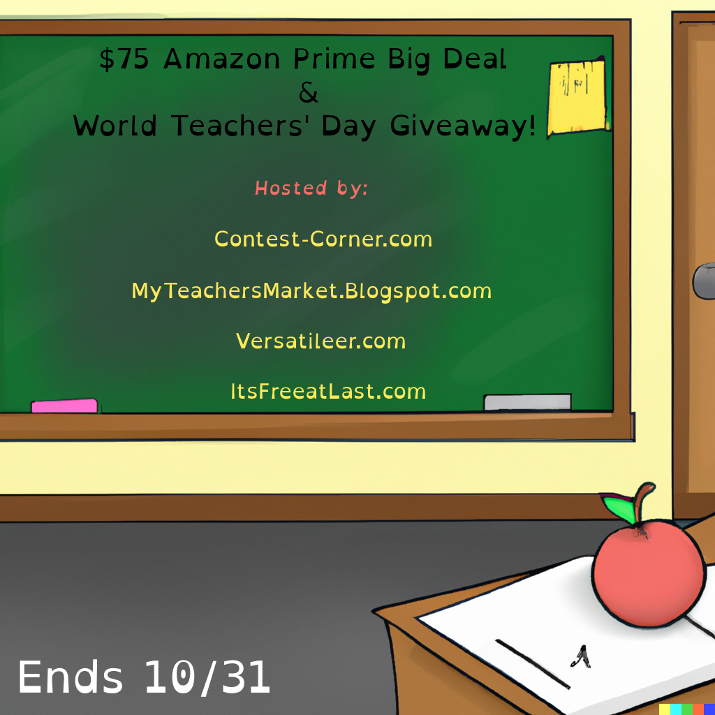 $75 Amazon Prime Big Deal + World Teachers’ Day Giveaway – Ends 10/31/2023