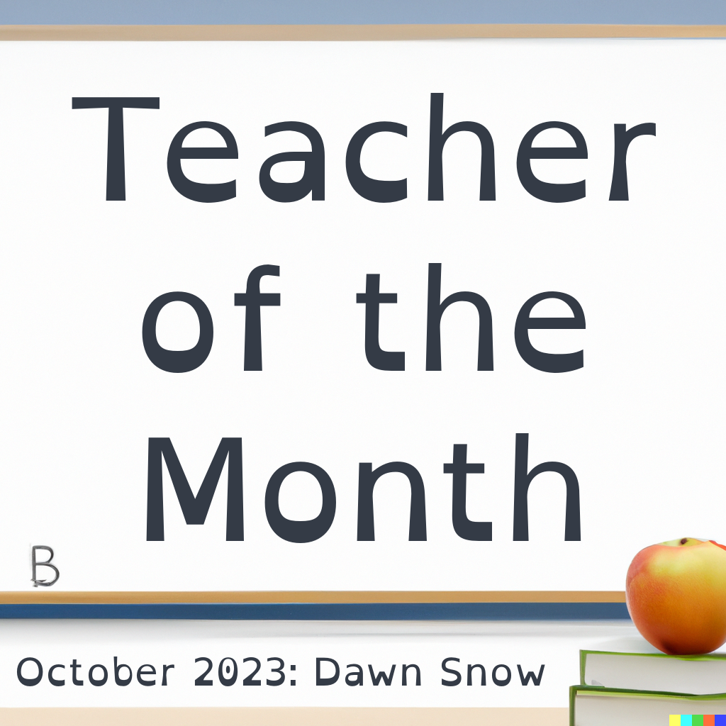 Teacher of the Month October 2023