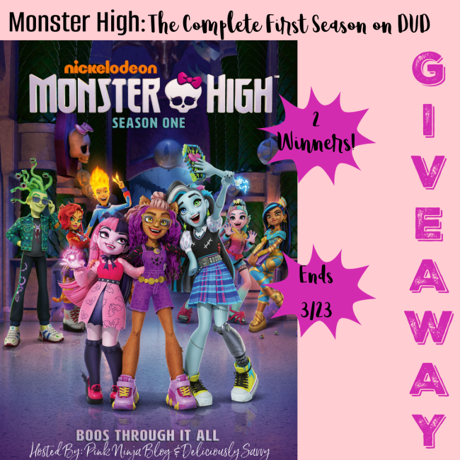 Monster High: The Complete First Season on DVD Giveaway – 2 Winners – Ends 03/23/2024