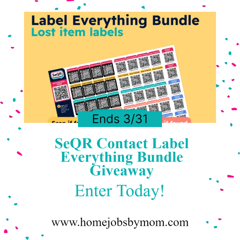 SeQR Contact Label Everything Bundle Giveaway – Ends 03/31/2024