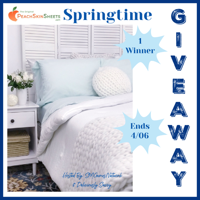 PeachSkinSheets Springtime Giveaway – Ends 04/06/2024