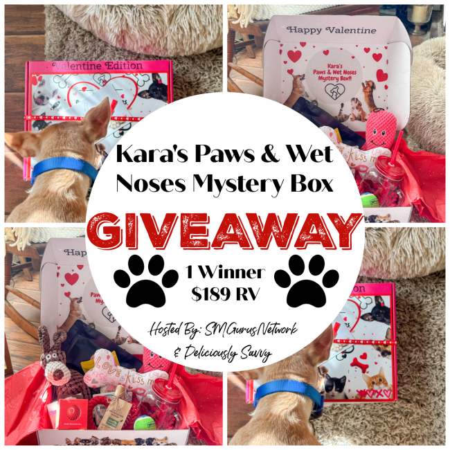 Kara’s Paws & Wet Noses Mystery Box Giveaway – Ends 04/14/2024