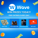 Wave. Win Prizes Today! Free Entries to our Sweepstakes Every Day. Enter Prizes like Louis Vuitton Bag, Cash, iPhone, Gift Cards, and More
