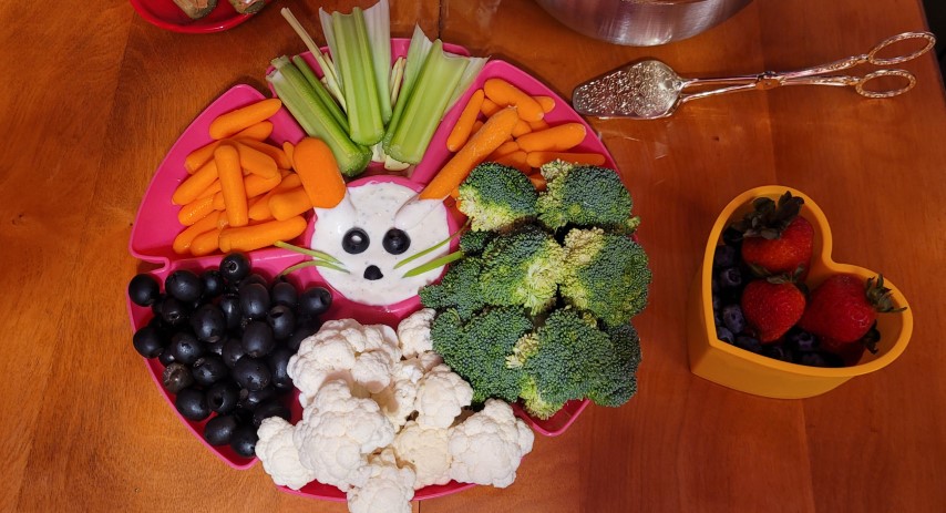 Bunny veggie tray