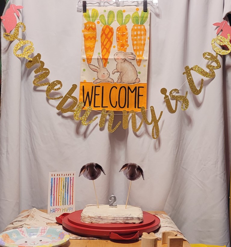 2nd birthday cake table