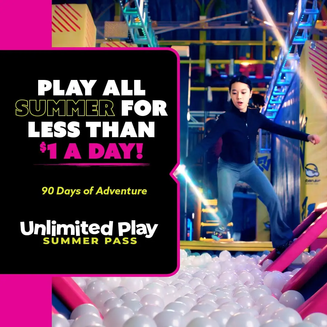 Urban Air Unlimited Play Summer Pass Deal: Give The Gift of Play For Less Than $1/Day!